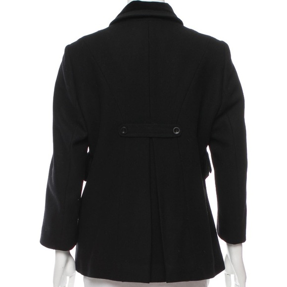 See by Chloe Black Double Breasted Wool Coat - Picture 6 of 8